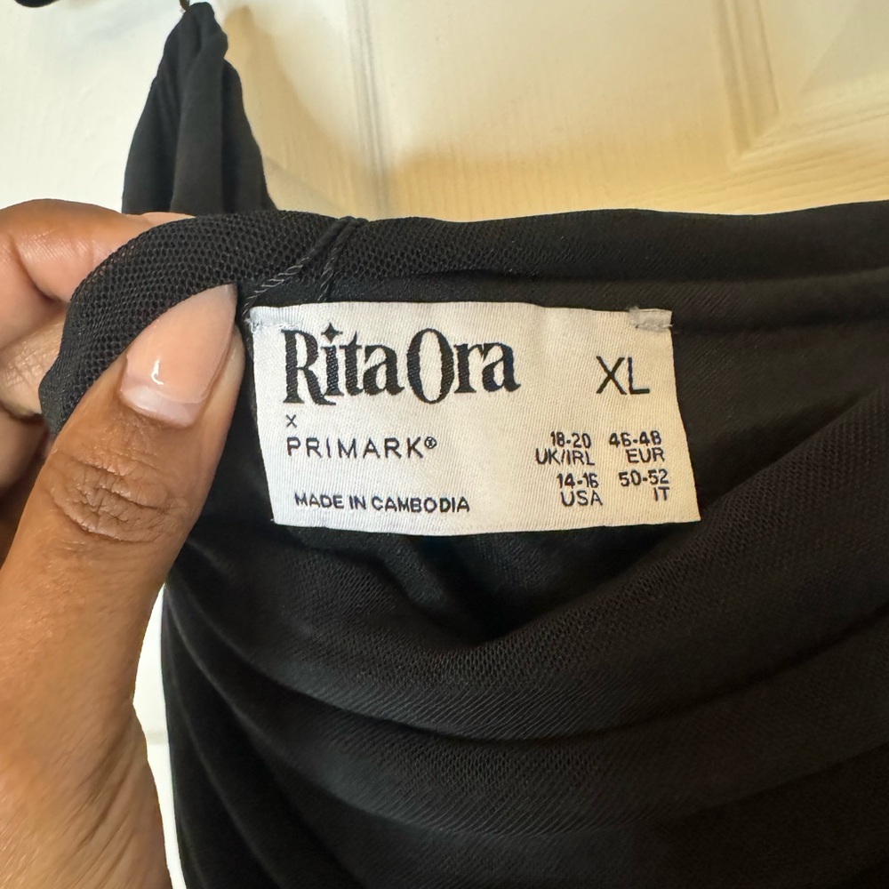 Rita Ora x Primark BRAND NEW off the shoulder Ruched Mesh Dress - Picture 2 of 5